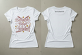 Ballparks Boujee Baseball Glam Sparkle tee front and back view