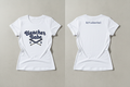 Bleacher Babe Varsity Style tee front and back view